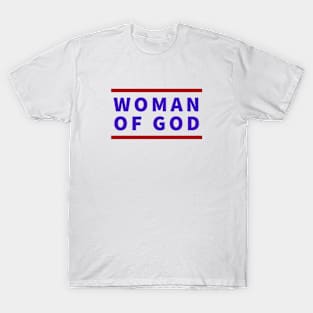 Woman Of God | Christian Typography T-Shirt